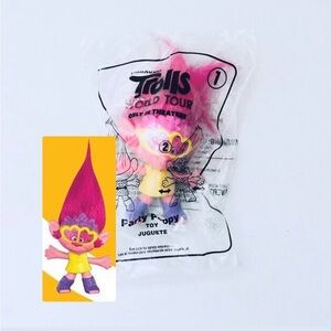 ⭐️5 For 25⭐️ Trolls World Tour 2020 McDonalds Toy - 1 Party Poppy
